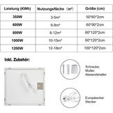 FrauSonne Infrarood Wandverwarming 800W - Energiezuinige Elektrische Kachel Wit
