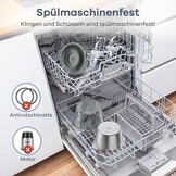 Elektrische Hakmolen 450W - 2 RVS/Glazen kommen & 2 snelheden (59% korting)