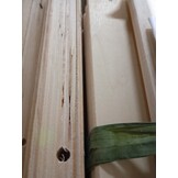 vidaXL Bedframe zonder matras 120x200 cm stof donkerbruin