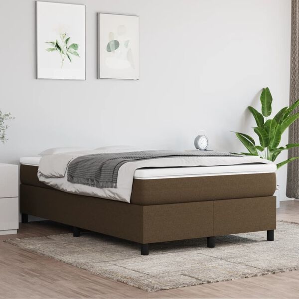 VidaXL Bedframe 120x200cm Stof Donkerbruin - 54% Korting!