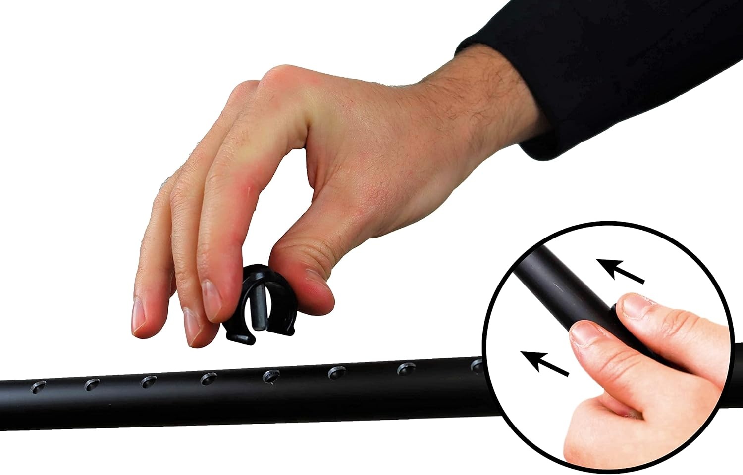 KMINA Onderarm Krukken met Pads (x2 Units), Elleboogkrukken Volwassenen, Ergonomische Krukken, Loopkruk Comfort, Orthopedische Krukken Hoogte Verstelbaar, Zwart, Made in Europe