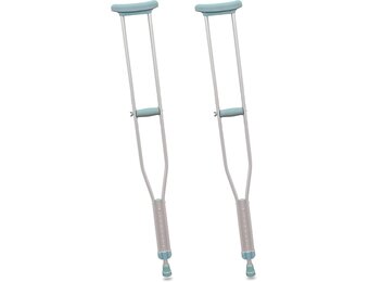 PEPE - Armpit Stools for Adults (x2 units, SIZE L), Orthopedic Armpit Stool, Walk Pulls Aluminum, Walking Stools for Disabled Adjustable, Armpit Stools Grey - Maat Maat L