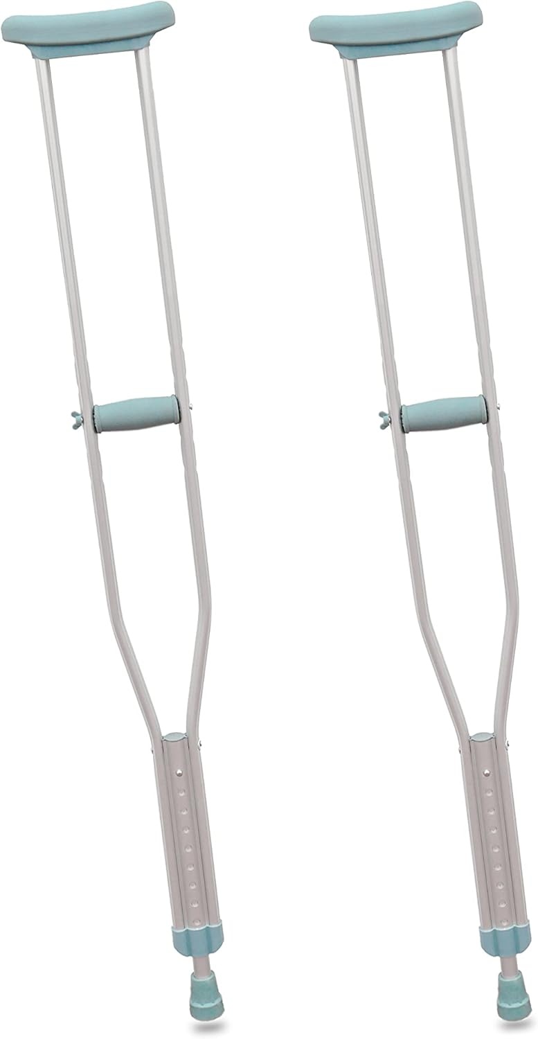 PEPE - Armpit Stools for Adults (x2 units, SIZE L), Orthopedic Armpit Stool, Walk Pulls Aluminum, Walking Stools for Disabled Adjustable, Armpit Stools Grey - Maat Maat L
