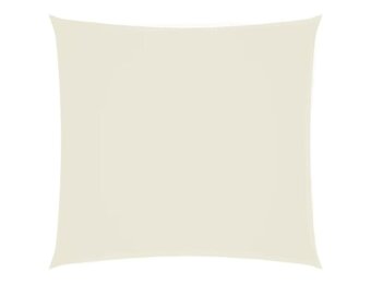 vidaXL Zonnescherm vierkant 6x6 m oxford stof crèmekleurig