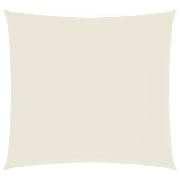 vidaXL Zonnescherm vierkant 6x6 m oxford stof crèmekleurig