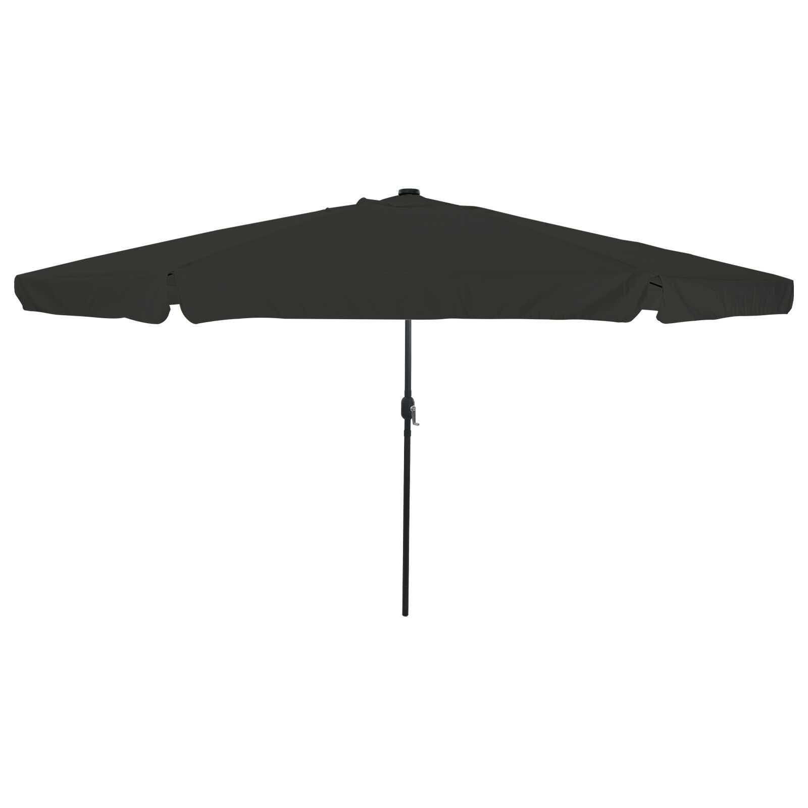 vidaXL Tuinparasol Zwart 395 x 395 x 245 cm Polyester, Staal