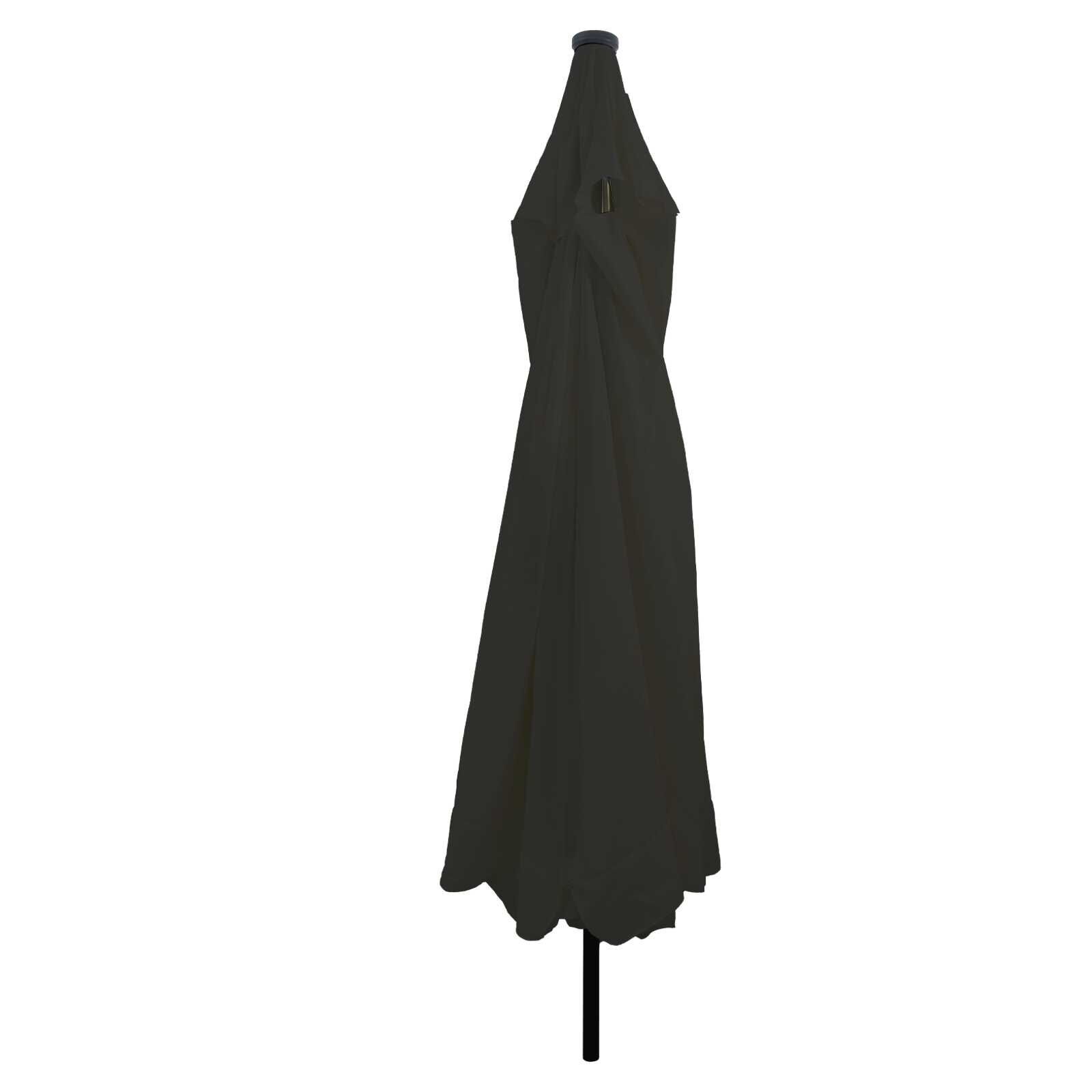 vidaXL Tuinparasol Zwart 395 x 395 x 245 cm Polyester, Staal