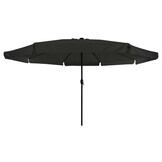 vidaXL Tuinparasol Zwart 395 x 395 x 245 cm Polyester, Staal