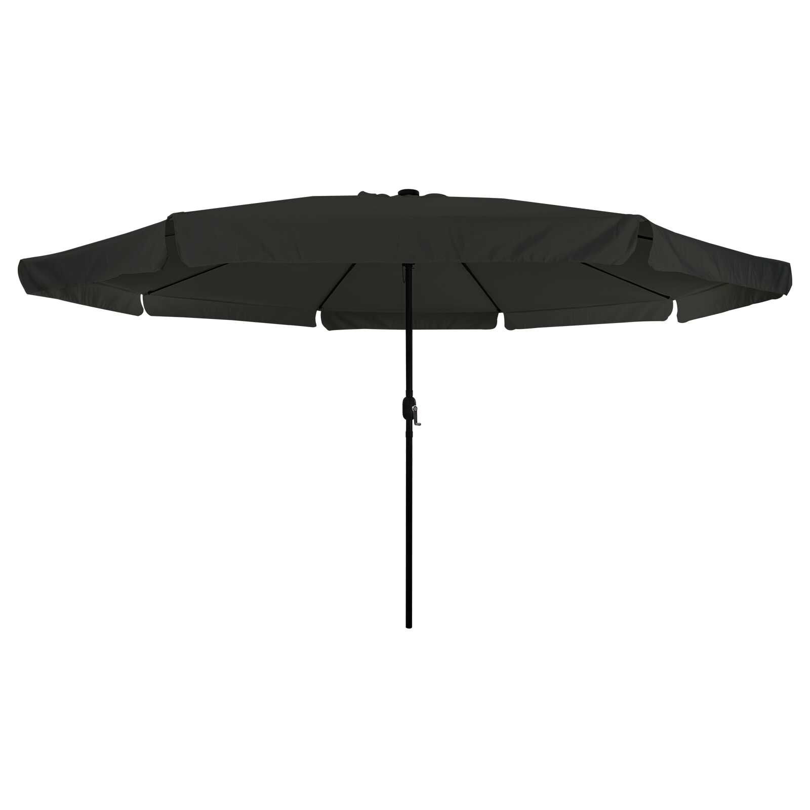 vidaXL Tuinparasol Zwart 395 x 395 x 245 cm Polyester, Staal