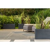 Plantenbak LONG - voor binnen & buiten - 90x40x40cm - antraciet