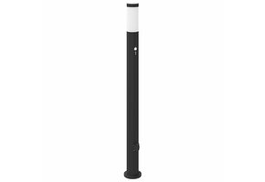 Bolderarmatuur met Sensor & Stopcontact 110cm RVS - 51% Korting