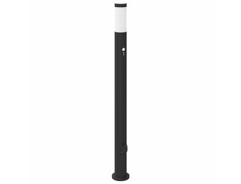 vidaXL Bolderarmatuur met sensor en stopcontact 110 cm roestvrij staal IP44