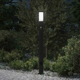 vidaXL Bolderarmatuur met sensor en stopcontact 110 cm roestvrij staal IP44