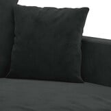 Tweezitsbank Fluweel Zwart 140 cm - 35% Korting
