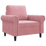 Roze Fluweel Fauteuil - Zachte Stijl met 59% Korting