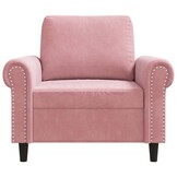 Roze Fluweel Fauteuil - Zachte Stijl met 59% Korting