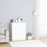 vidaXL Dressoir 60x35x76 cm bewerkt hout wit