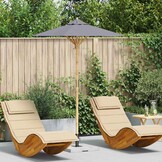 Donkergrijze Tuinparasol Bamboe - 53% Korting!