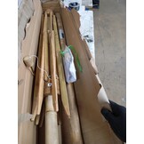 Donkergrijze Tuinparasol Bamboe - 53% Korting!