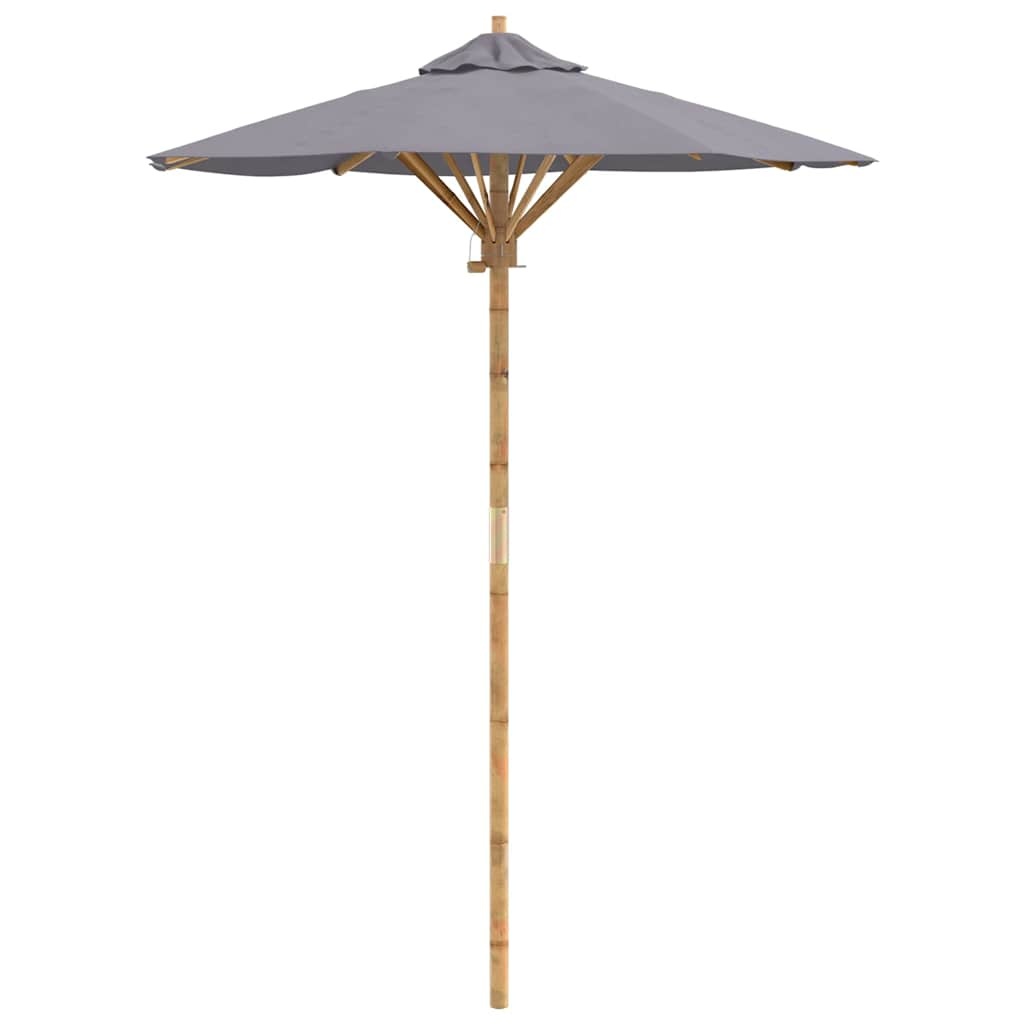 Donkergrijze Tuinparasol Bamboe - 53% Korting!