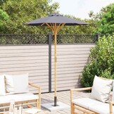Donkergrijze Tuinparasol Bamboe - 53% Korting!