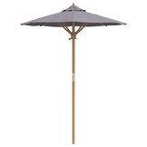 Donkergrijze Tuinparasol Bamboe - 53% Korting!