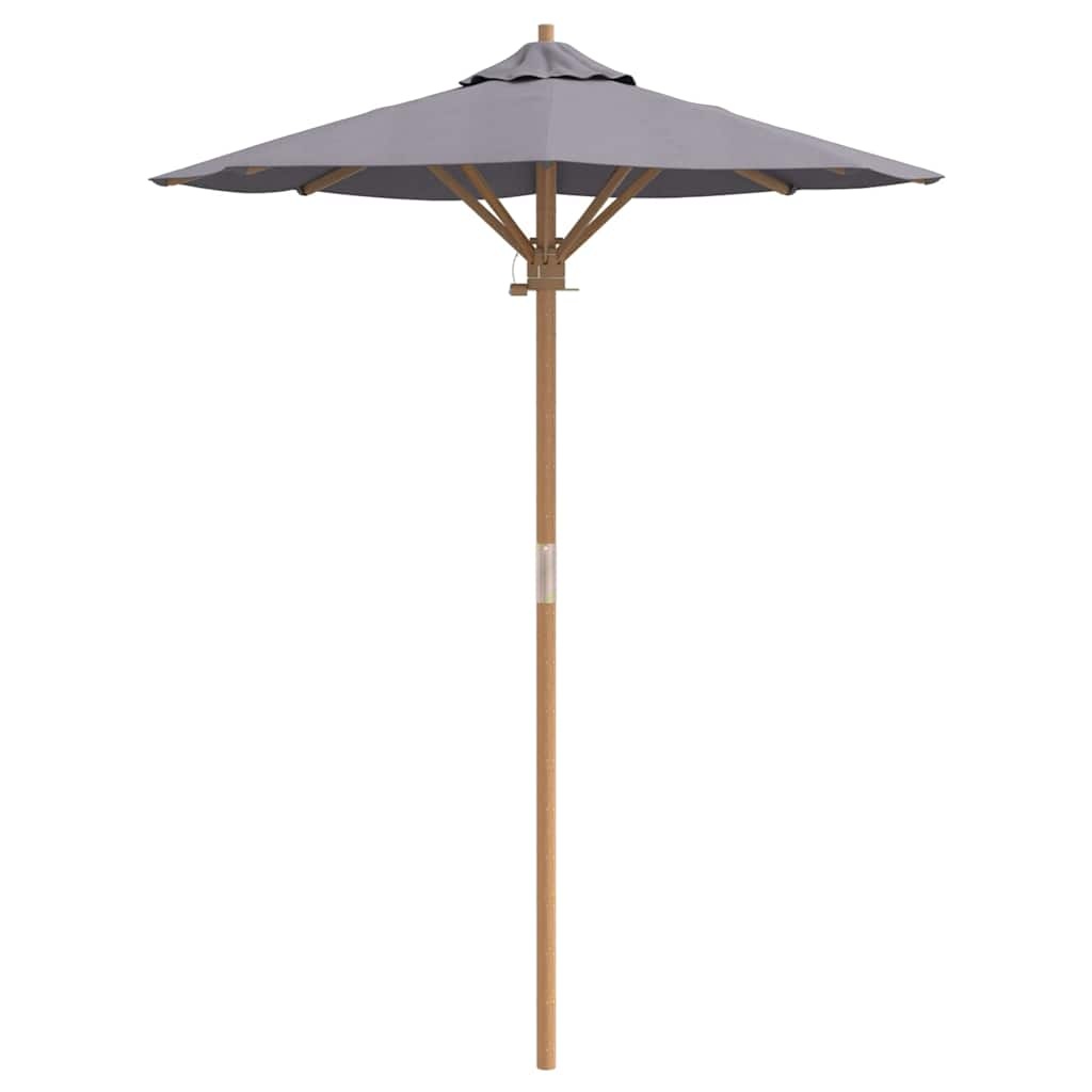 Donkergrijze Tuinparasol Bamboe - 53% Korting!