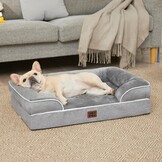Orthopedisch Hondenbed Traagschuim - 104x69cm Grijs | 61% Korting