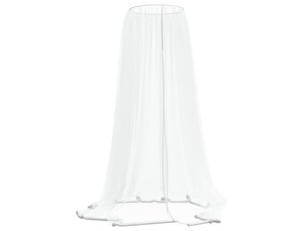 vidaXL Klamboe voor paraplu 220 gaas Φ300x230 cm wit