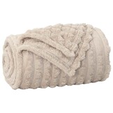 VidaXL Plaid Fleece Beige 240x220cm - 59% Korting