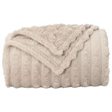 VidaXL Plaid Fleece Beige 240x220cm - 59% Korting