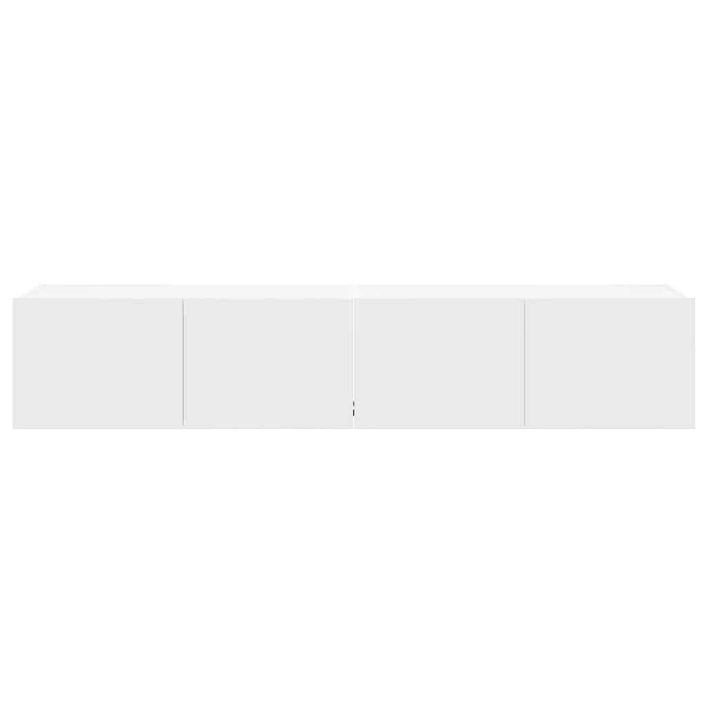 vidaXL Tv-wandmeubels met LED-verlichting 2 st 80x35x31 cm wit