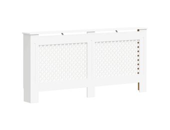 vidaXL Radiatorombouw 172x19x81,5 cm MDF wit