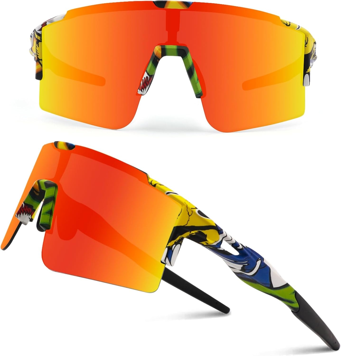 Sportbril Unisex Oranje | 58% Korting | UV400 Bescherming