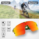 Sportbril Unisex Oranje | 58% Korting | UV400 Bescherming