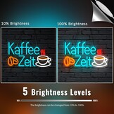 Neon LED-bord 'Coffee Time' - Sfeerverlichting met Korting!