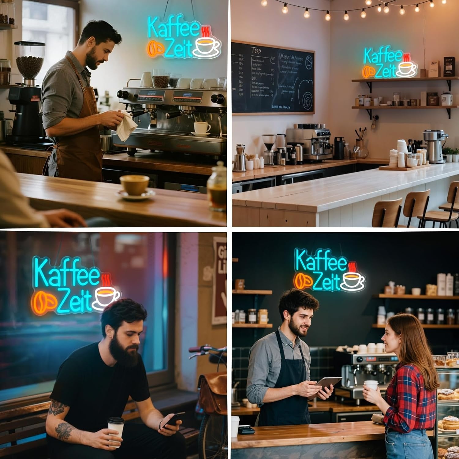 Neon LED-bord 'Coffee Time' - Sfeerverlichting met Korting!