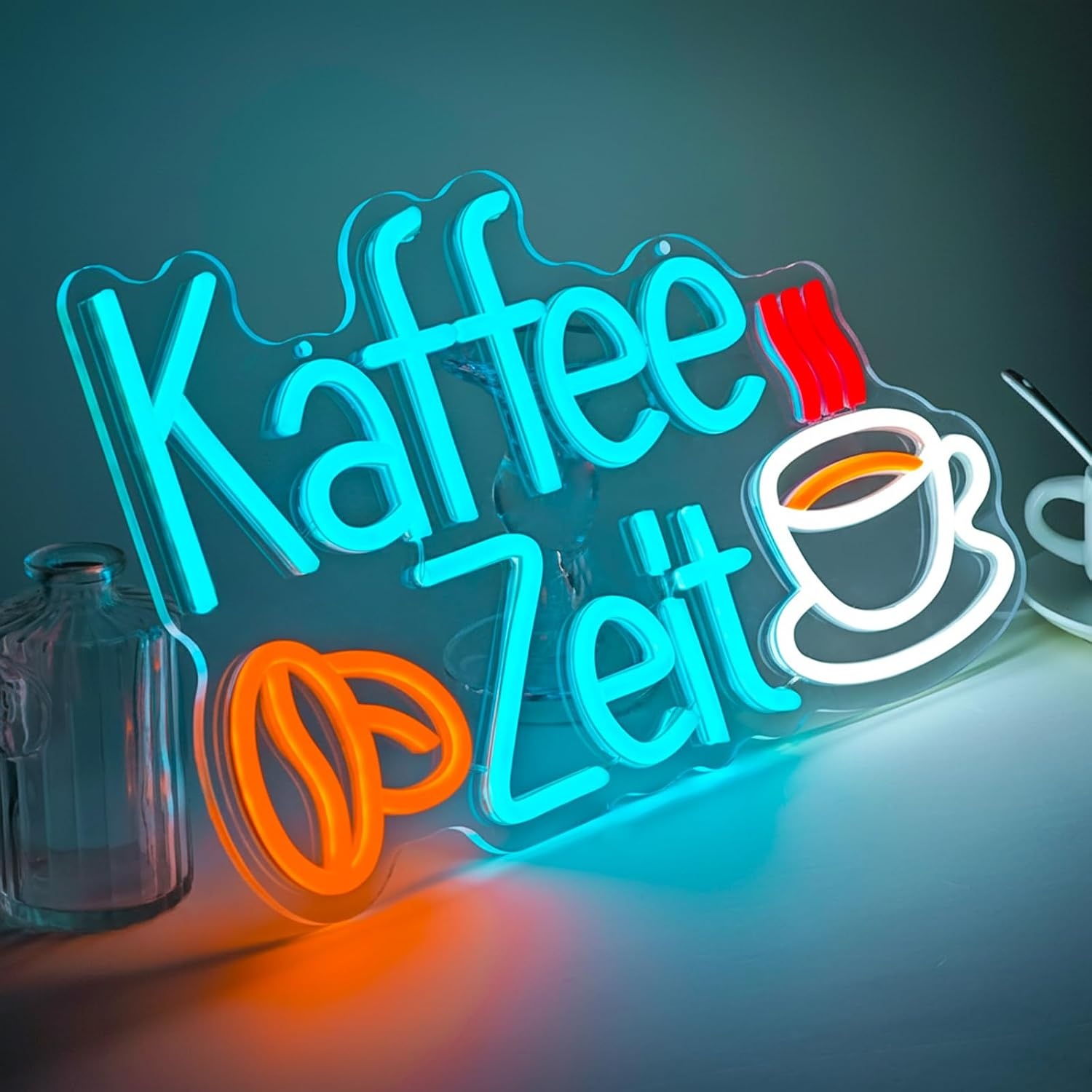 Neon LED-bord 'Coffee Time' - Sfeerverlichting met Korting!