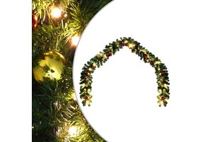 Kerstslinger met Ballen & LED-lampjes - 5m - 50% Korting