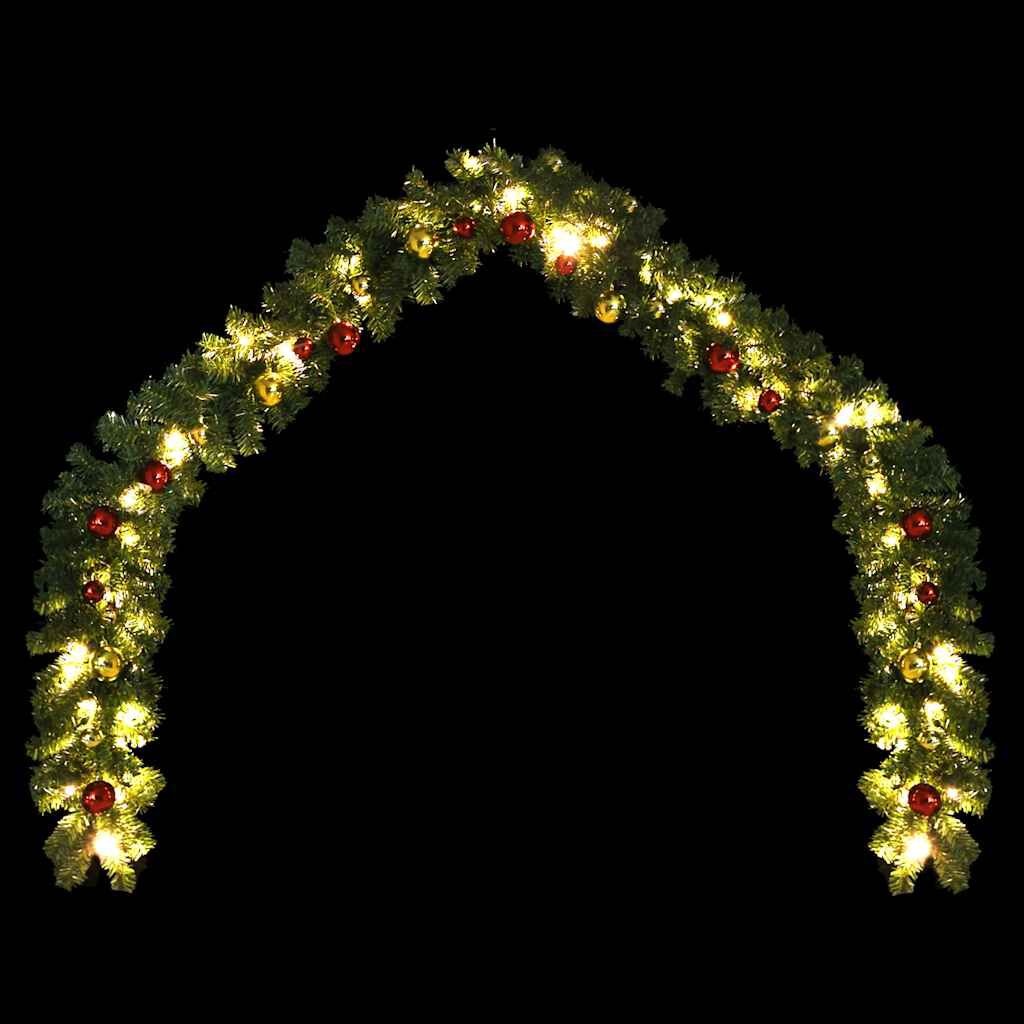 Kerstslinger met Ballen & LED-lampjes 5m - 45% Korting
