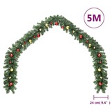 Kerstslinger met Ballen & LED-lampjes 5m - 45% Korting