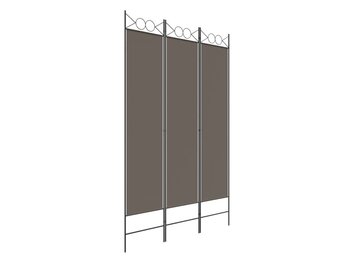 vidaXL Kamerscherm met 3 panelen 120x200 cm stof antracietkleurig