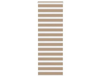 vidaXL Zebra Blind 75x230 cm stofbreedte 70,9 cm polyester zandbruin