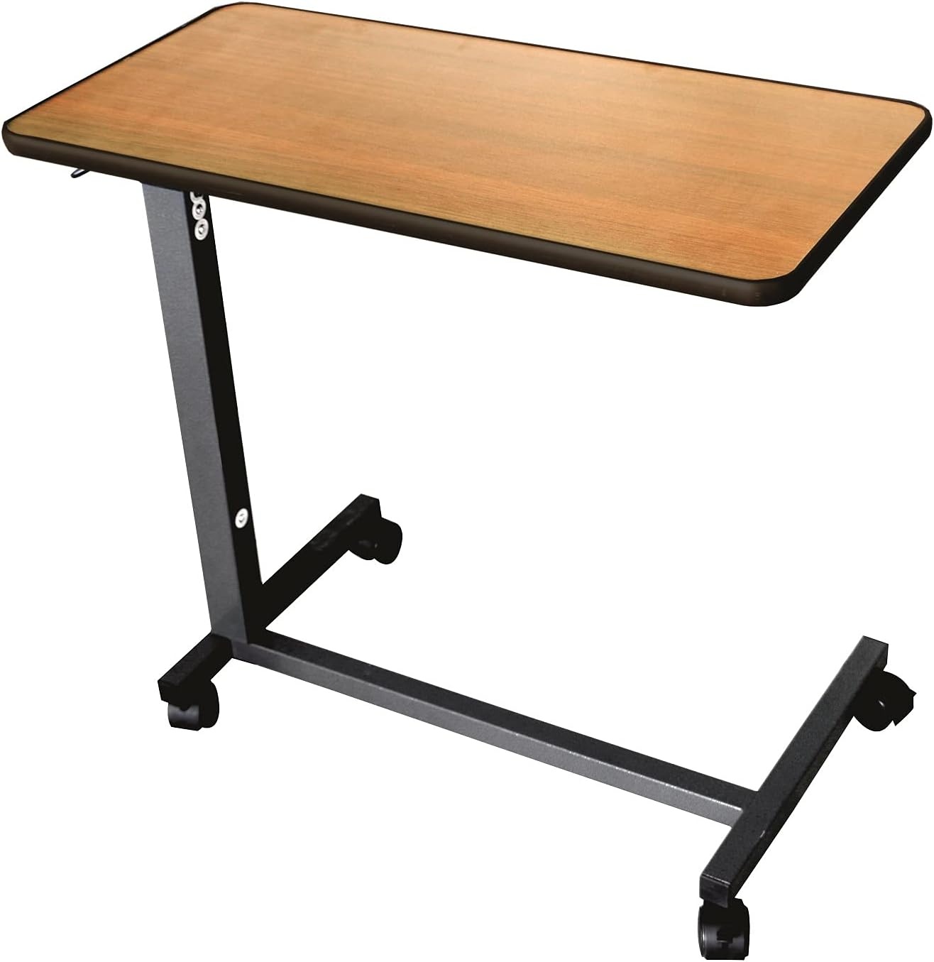 Identités Simplex Bed Table - Fixed Tray for People with Wheels with Brakes, Easy Setting, Ideal for Bed and Armchair, Tray 76.2 x 38.3 cm