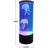 Kwallen Lava Lamp, LED-kleurveranderende nachtlampje met 2 kunstmatige kwallen, USB kwallen tank stemming licht cadeau voor kinderen thuis kantoor slaapkamer decor