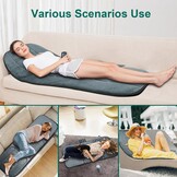 Snailax Full Body Massage Mat with Heat, Massage Pad with 5 Massage Modes & 3 Vibration Levels, Back Massagers for Back Pain Relief, Massage Mattress with Auto Shut Off, Gifts for Women, Men