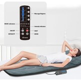 Snailax Full Body Massage Mat with Heat, Massage Pad with 5 Massage Modes & 3 Vibration Levels, Back Massagers for Back Pain Relief, Massage Mattress with Auto Shut Off, Gifts for Women, Men