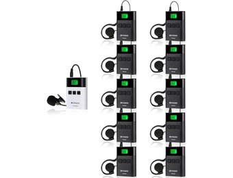 Retekess TT122 Tour Guide System, 2.4G Visitor Audio Guide System, Language Interpretations System, Church Translation System for Tourism, Factory, Conference, Museum