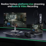 Video Capture Card, Audio Video Capture Card, USB 3.0 Capture Card 4K HDMI Loop-Out, 1080P 60FPS/2K 30FPS videospel-capture voor streaming, werkt voor PS5/Switch/camera/PC/OBS