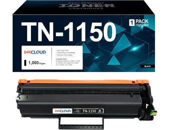 TN1150 Toner Compatible with Brother TN1150, TN-1150, TN1050 for Brother HL-L1240W/1242W/1242WXL, DCP-L1640W/L1642W/L1642WXL/L1660W (Black, 1 Piece)